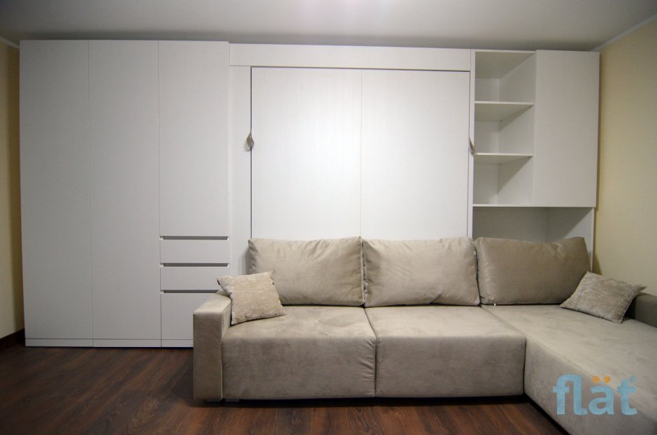 Шкаф кровать с угловым диваном