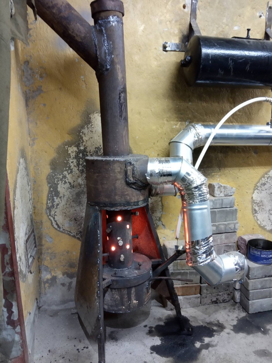 Печь Термофор на отработке