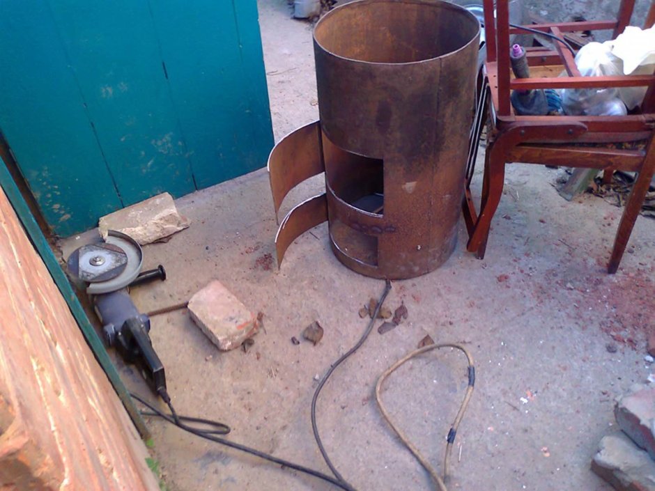 Теплообменник на печь отработке для печи