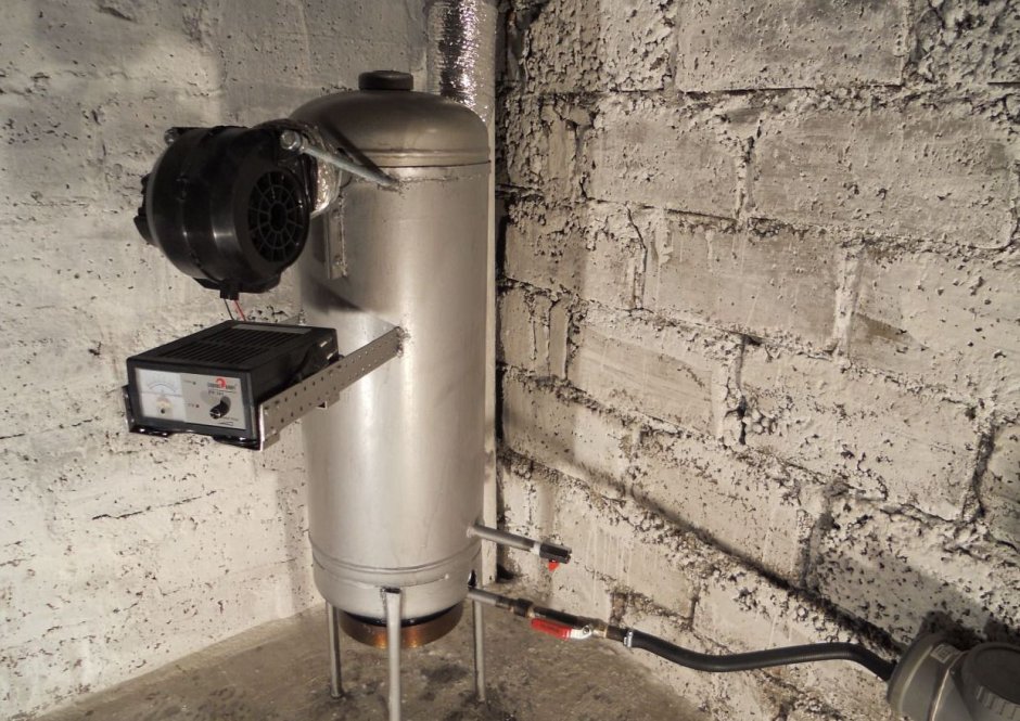 Система капельной подачи масла в печь на отработке