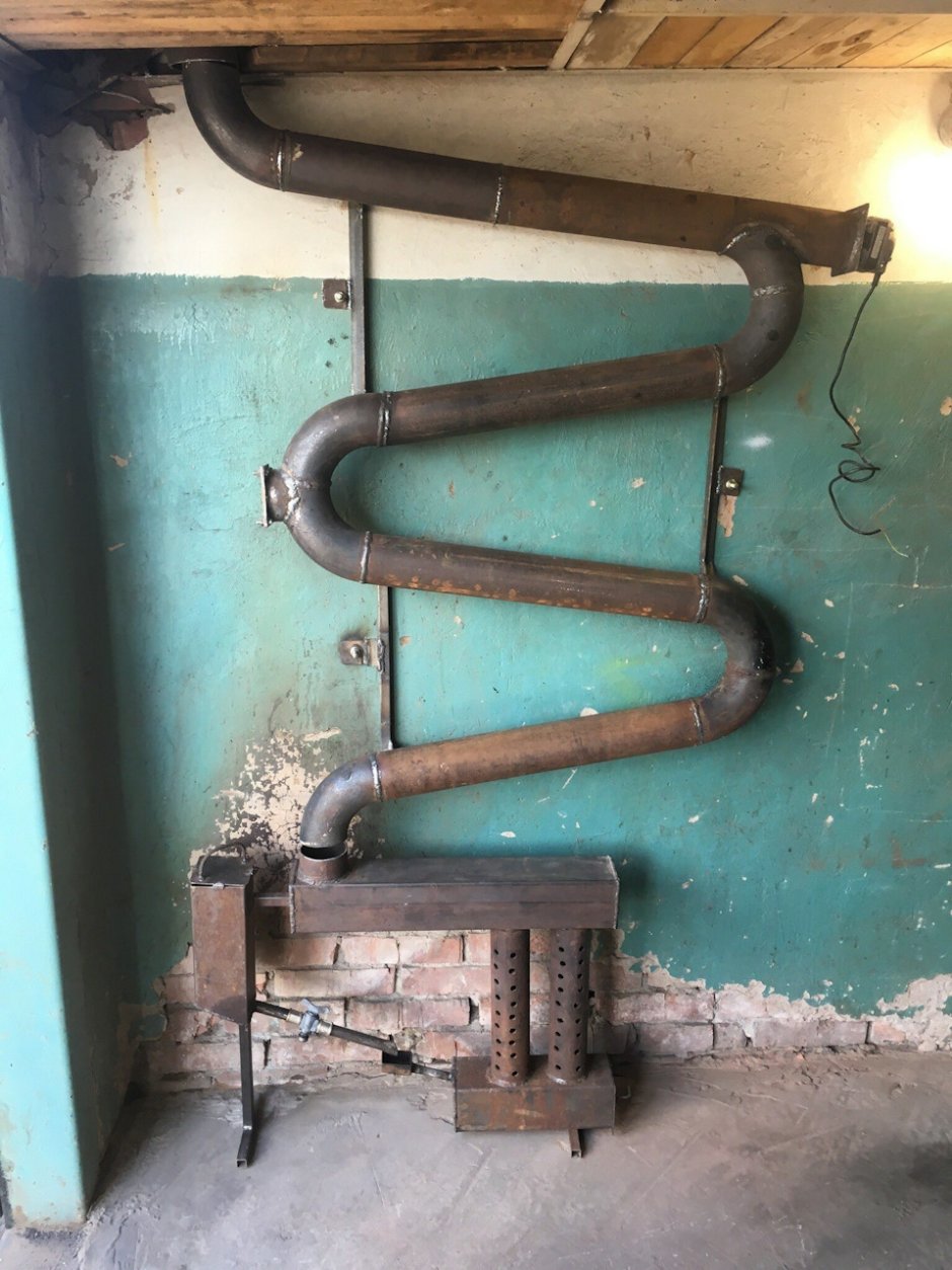 Водяной обогреватель в гараже