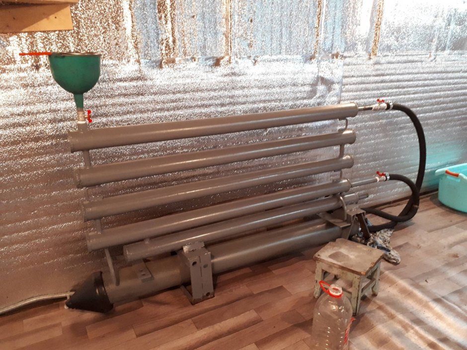 Схема системы отопления в гараже