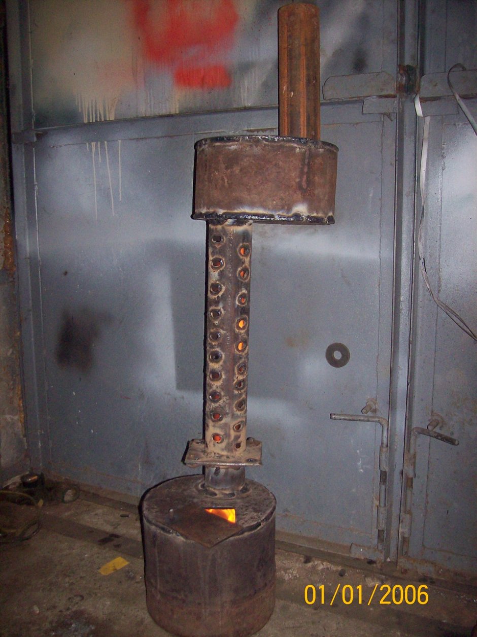 Водяной котел на отработке своими руками чертежи