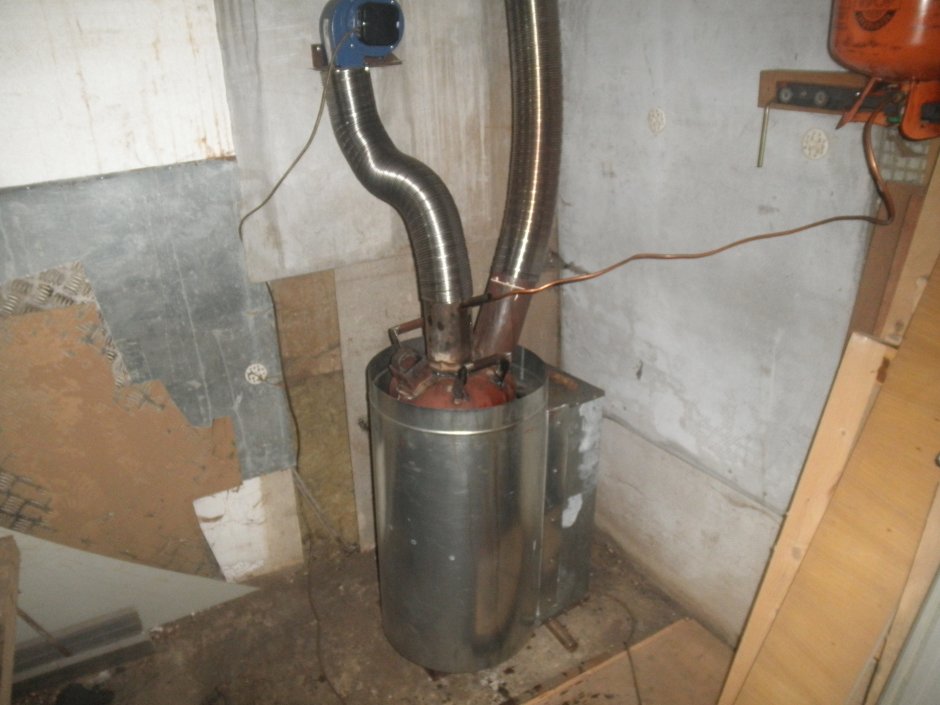 Отопление гаража отработкой