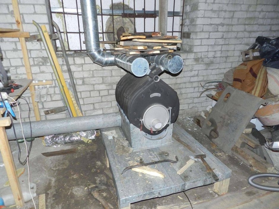 Печь буржуйка отопительная Гаражная