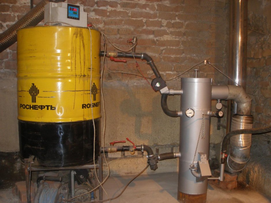 Газовая печь для гаража