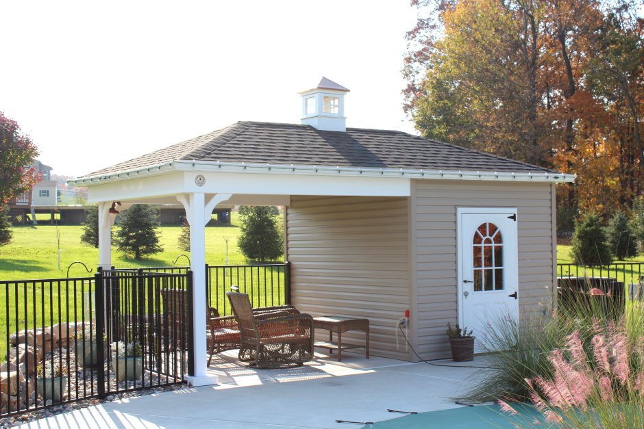 Навес 4х скатный