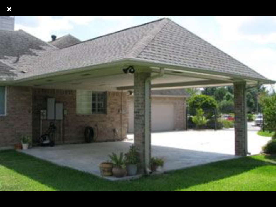 Навес с четырехскатной крышей