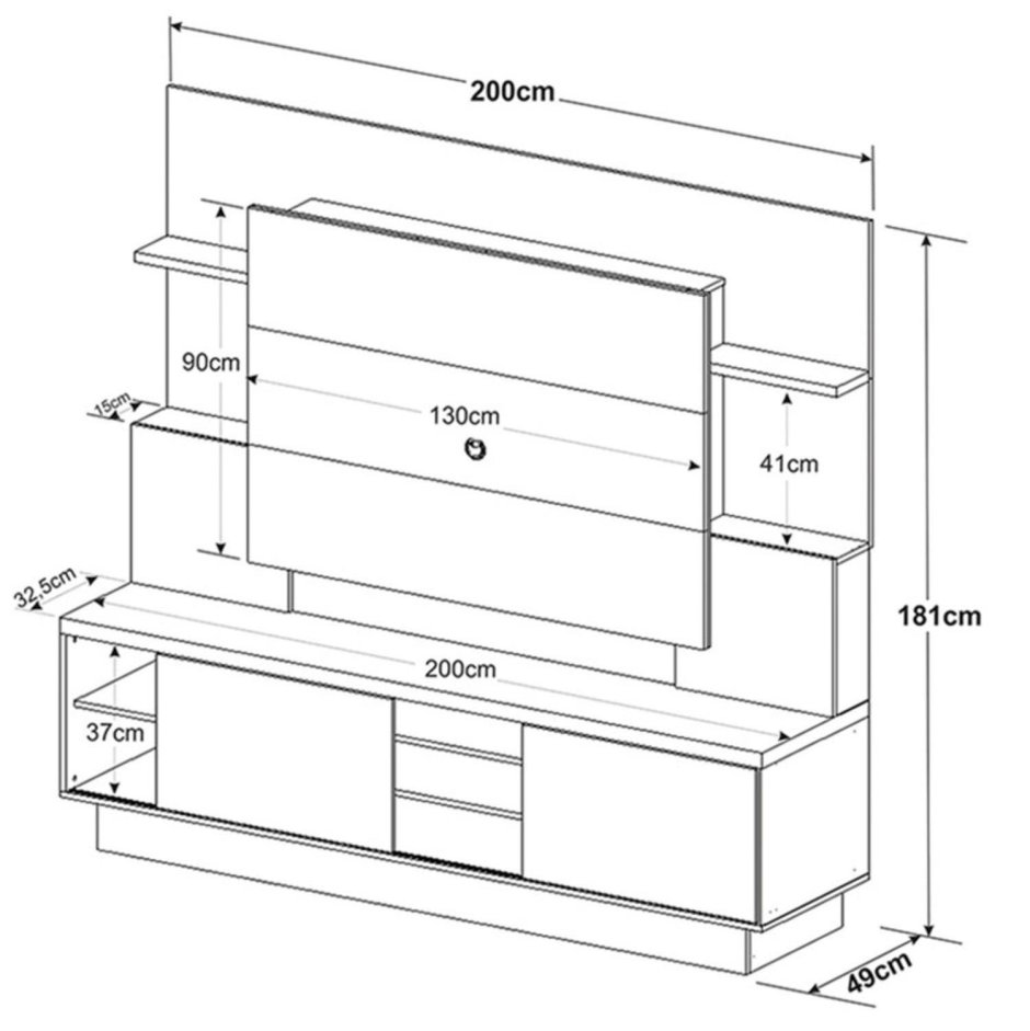 Полки под телевизор на стену