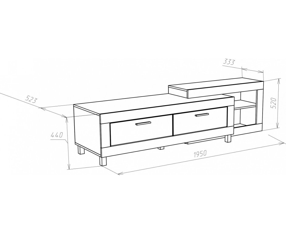 Тумба ТВ Леон 3 Глазов