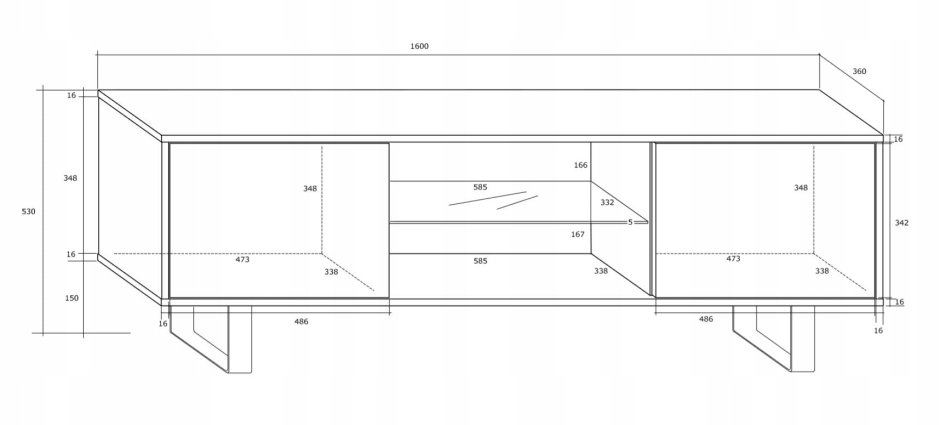 Тумбы под ТВ современные rtv6965337130vivaldi24
