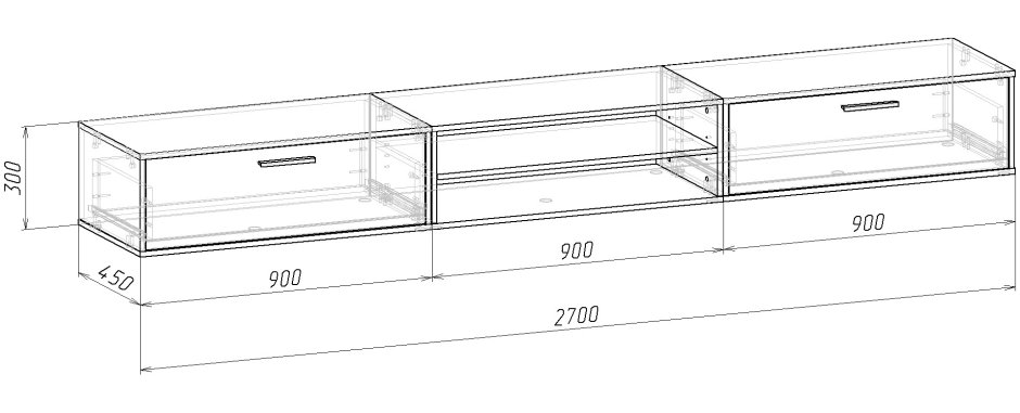 ТВ тумба Сигма-3