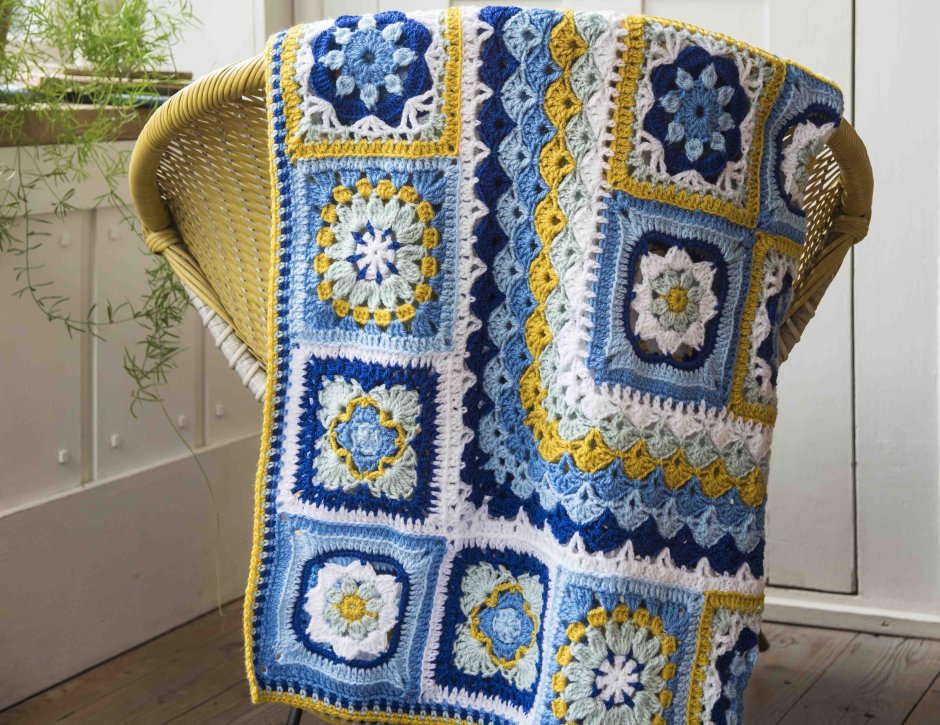 Плед Бабушкин квадрат