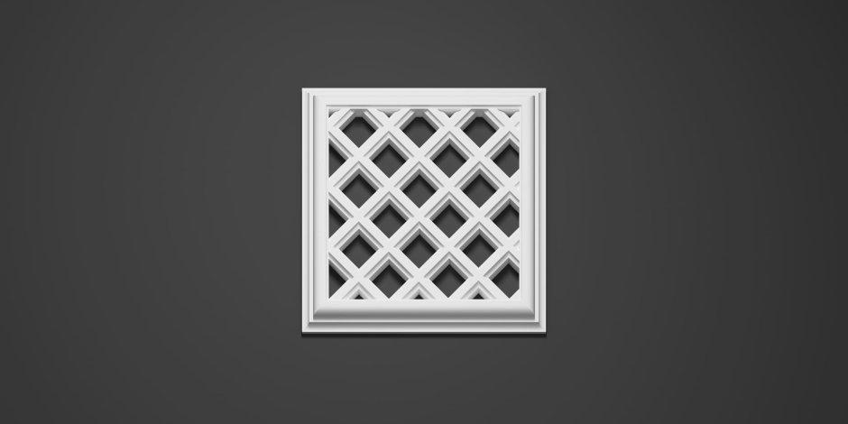 Вентиляционная фасадная решетка RAL 7015 20х20