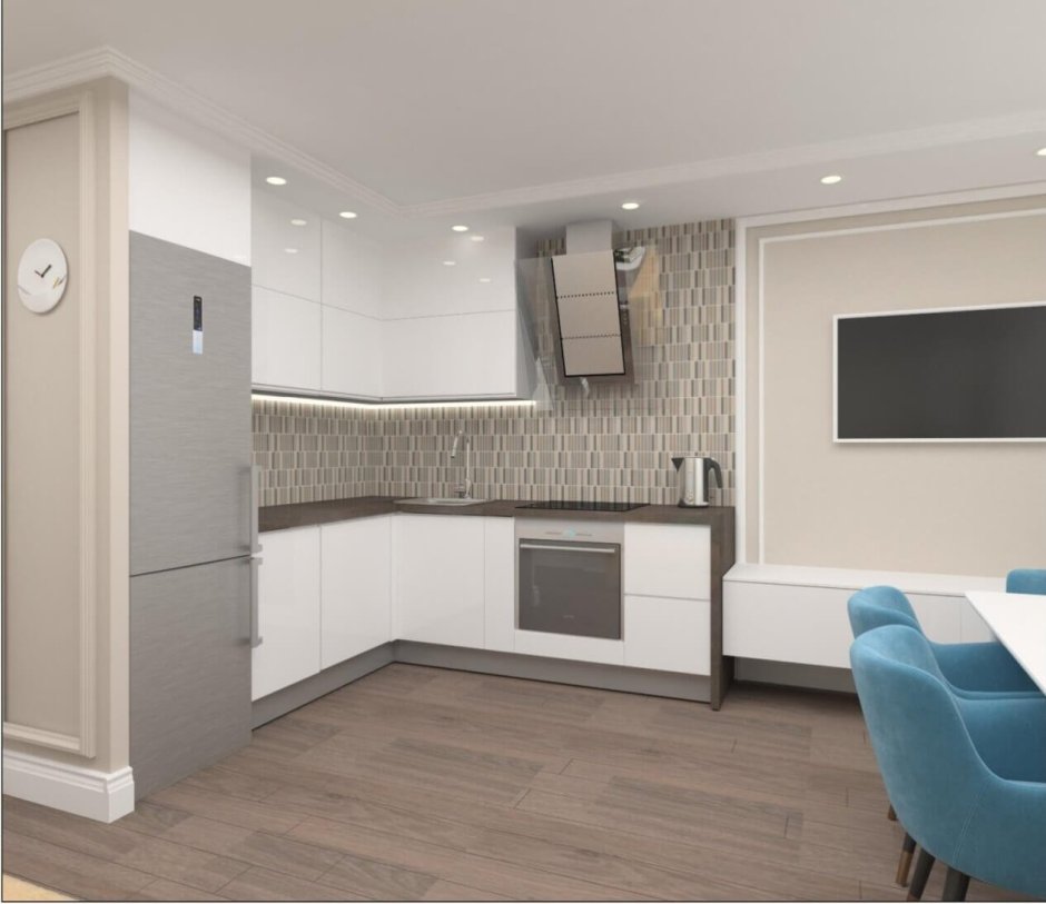 Интерьер двухкомнатной квартиры 70 кв.м