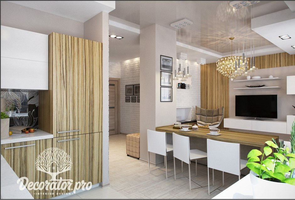 Интерьер двухкомнатной квартиры 70 кв.м