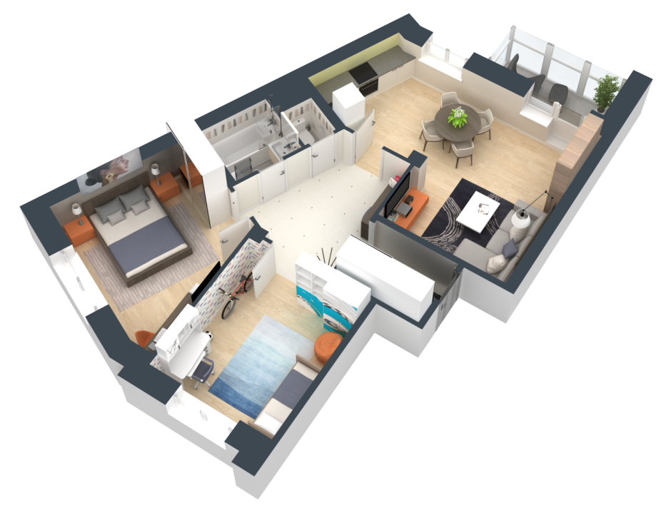 Евродвушка 35 м2