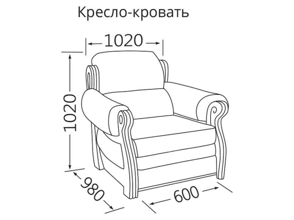 Кресло Валенсия 01 схема