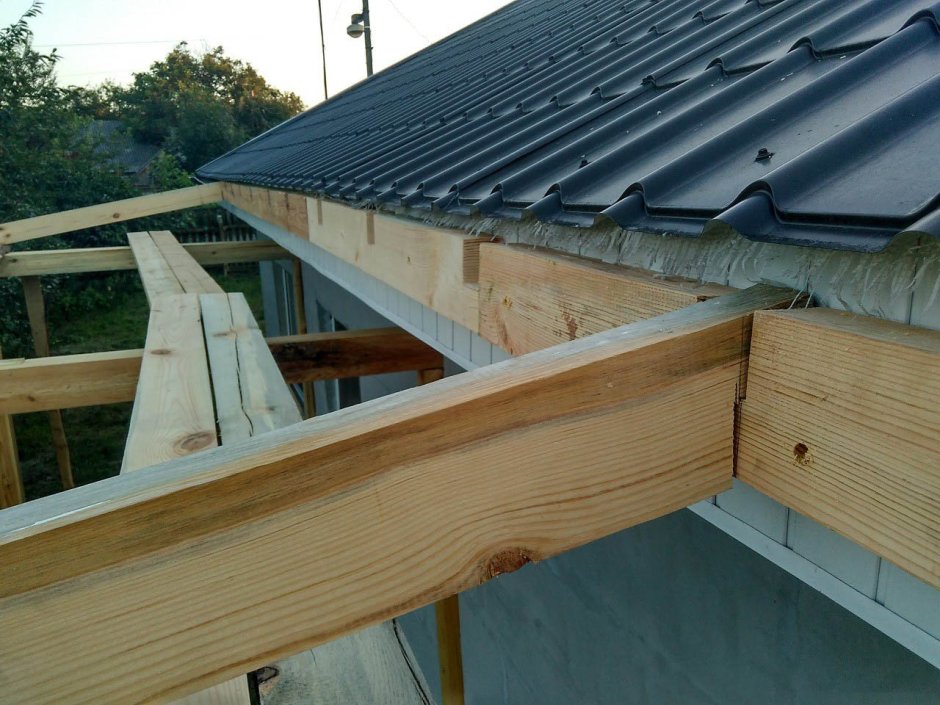 Крыша пристройки