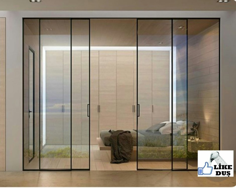 Раздвижные стеклянные двери