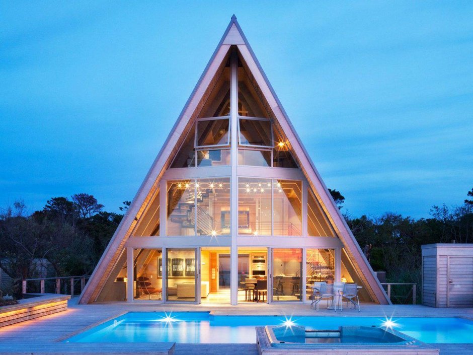 Дом a-frame (дом шалаш)