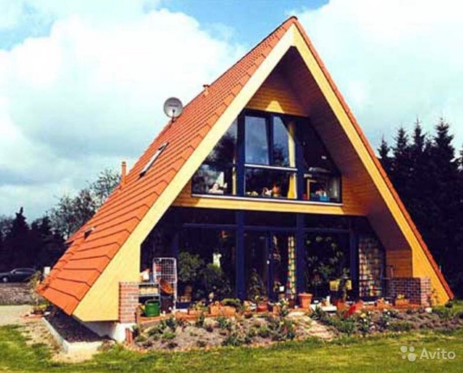 Дом-шалаш (или a-frame House )