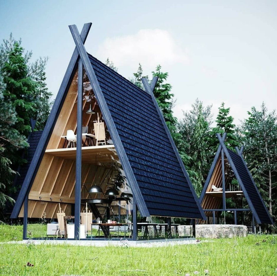 А фрейм дом шалаш