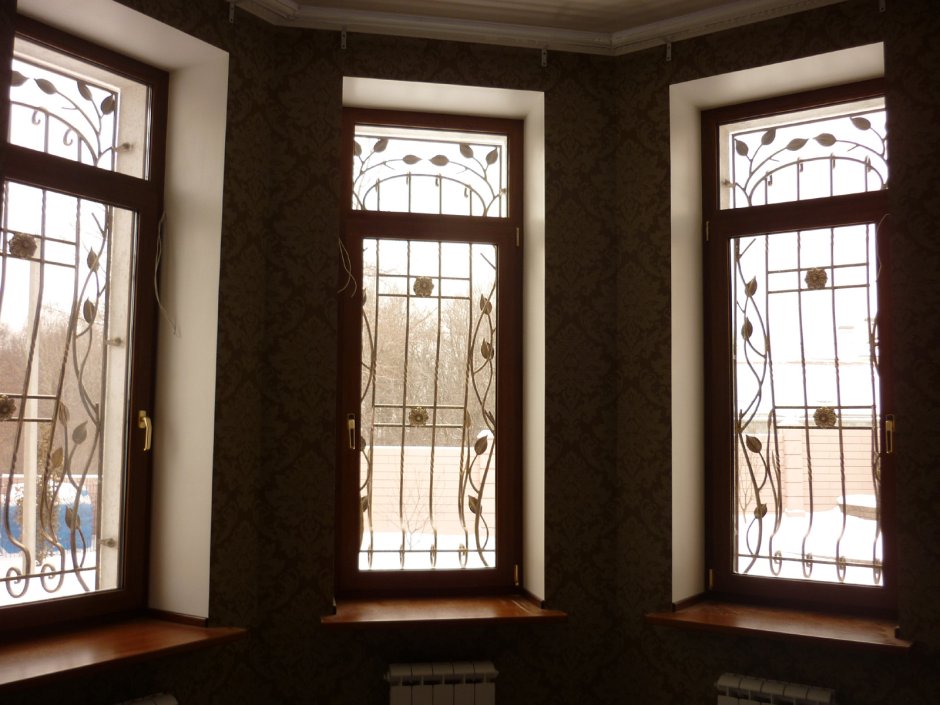 Фрамуга в декоре спальни