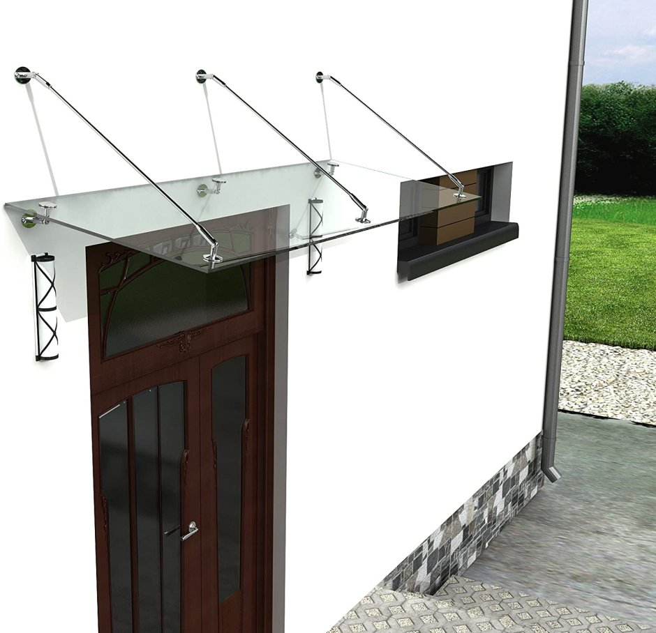 Стеклянный козырек