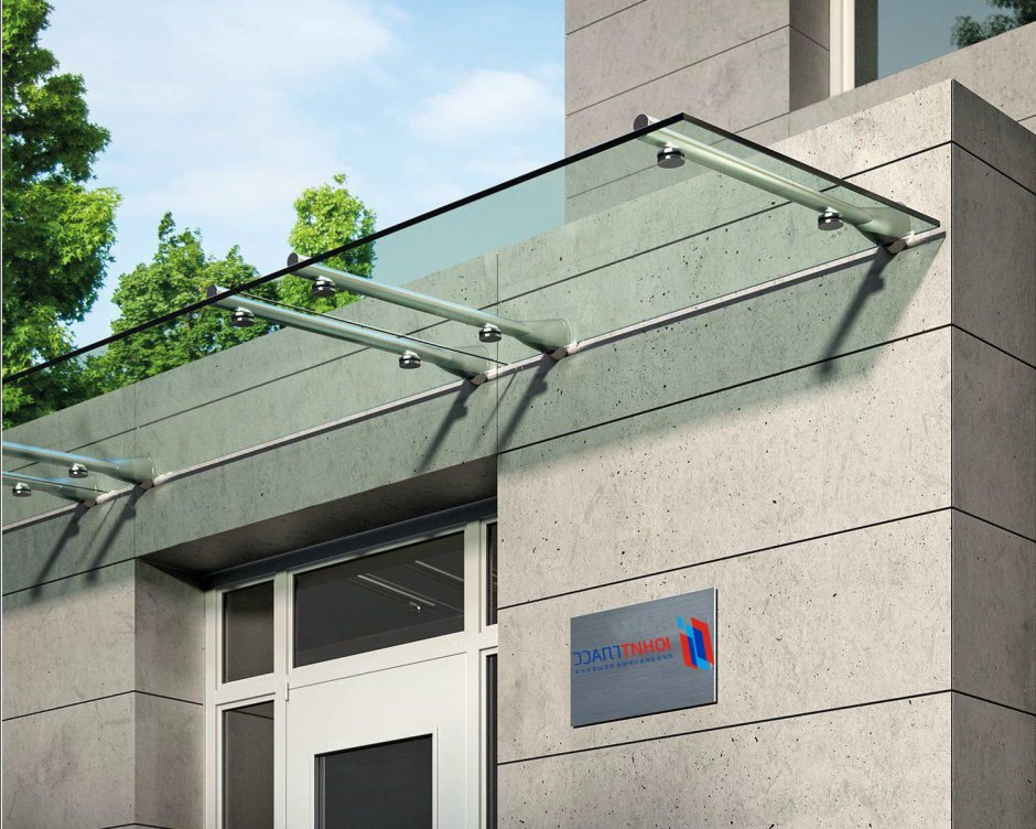 Стеклянный козырек