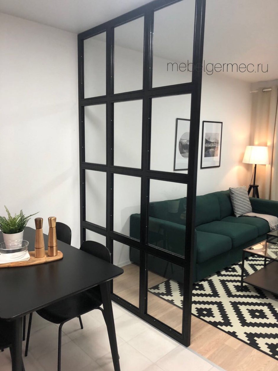 Зонирующий стеллаж лофт