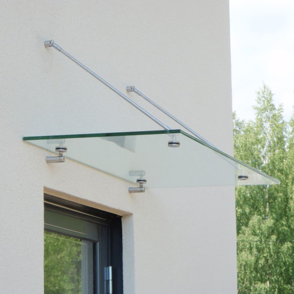 Стеклянный навес (стекло триплекс 15мм.s= 2,27м2 (МО-1))