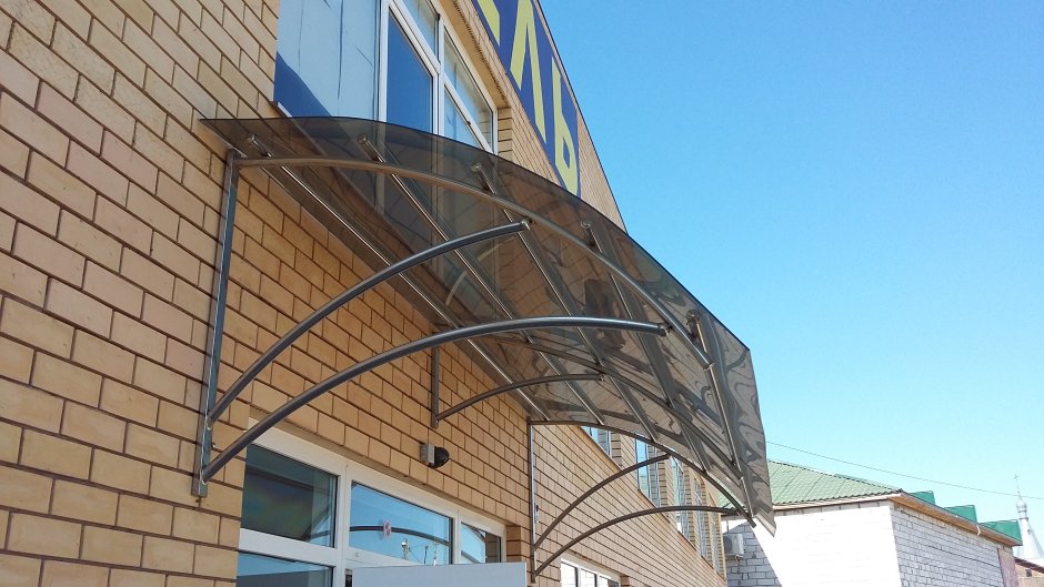 Козырек из профильной трубы