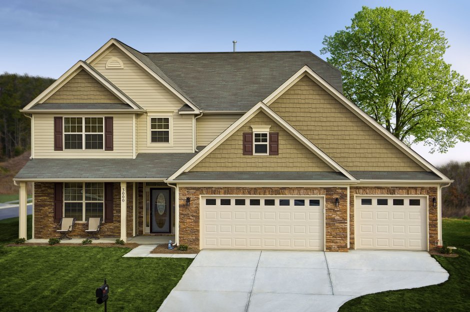 Дом с пристроенным гаражом