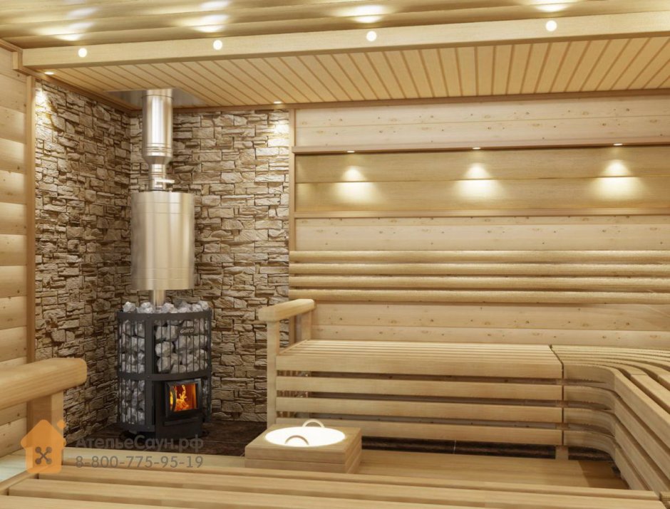 Печь-Каменка для бани НМК Копеечка с выносной топкой