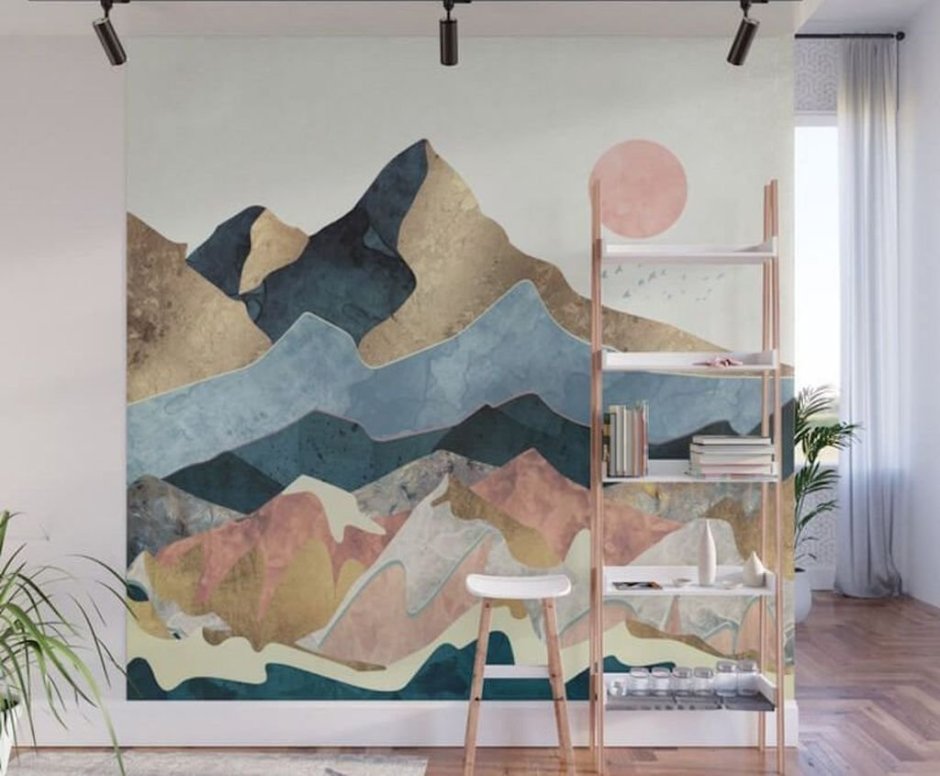 Роспись стен горы