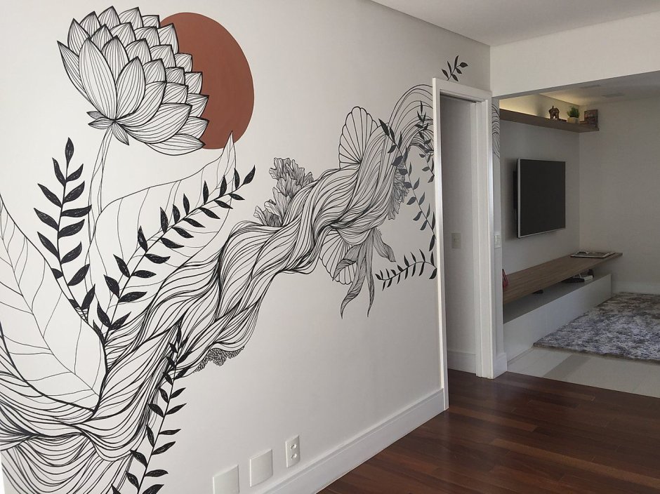 Роспись стен Минимализм