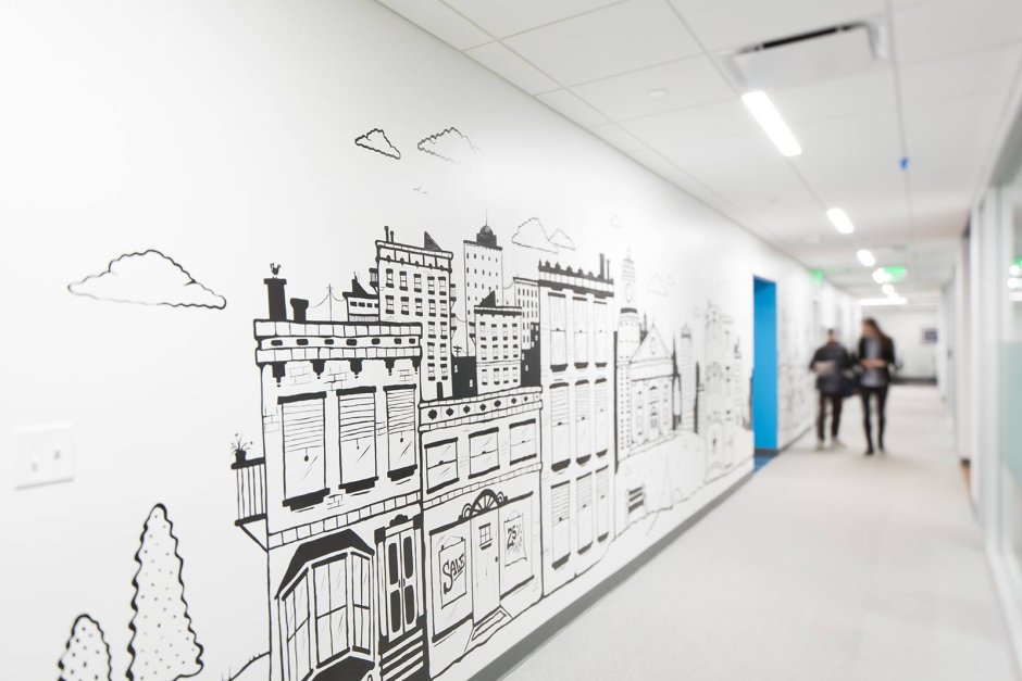 Роспись стен маркером