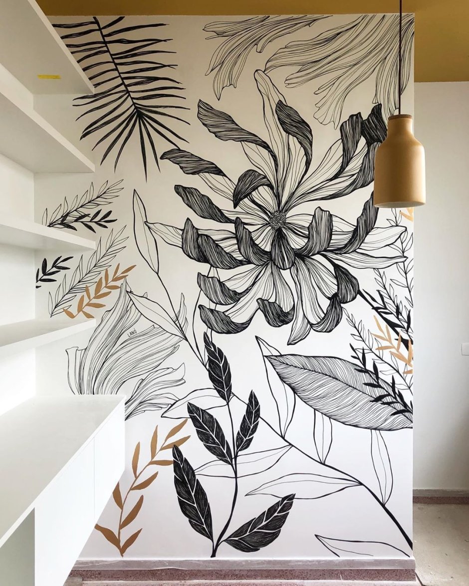 Линейная роспись стен