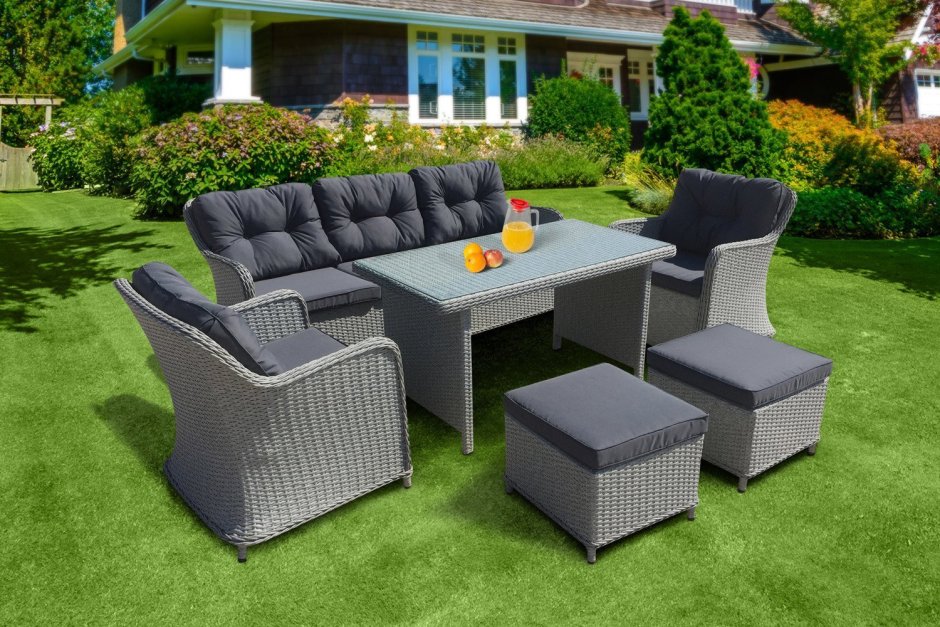 Кемп комплект садовой мебели из ротанга