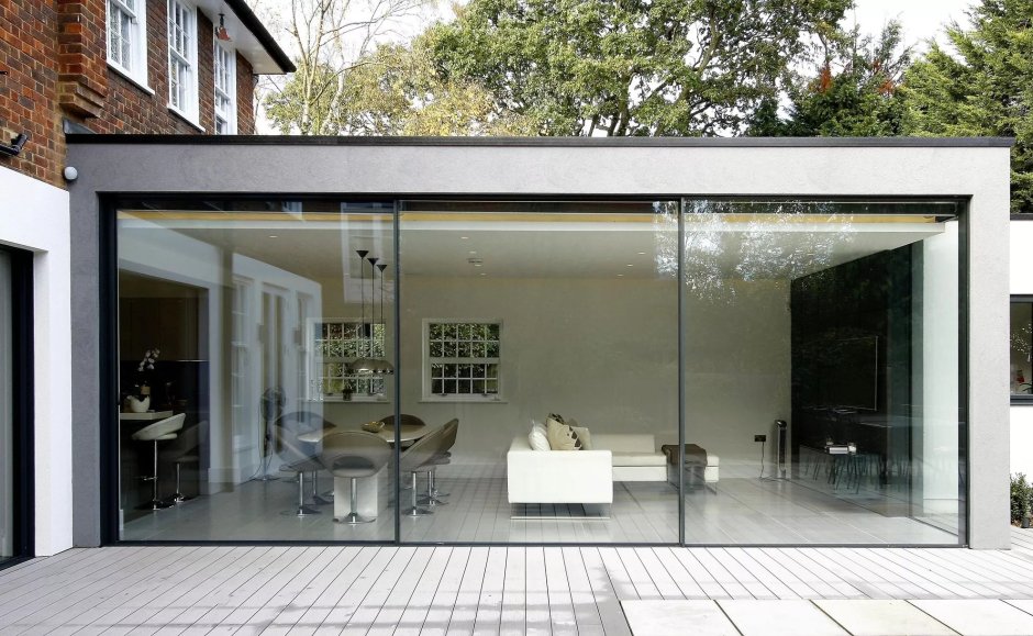 Цельностеклянные перегородки лофт