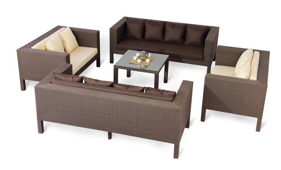 Набор садовой мебели Vermont искусственный ротанг артикул 4042081