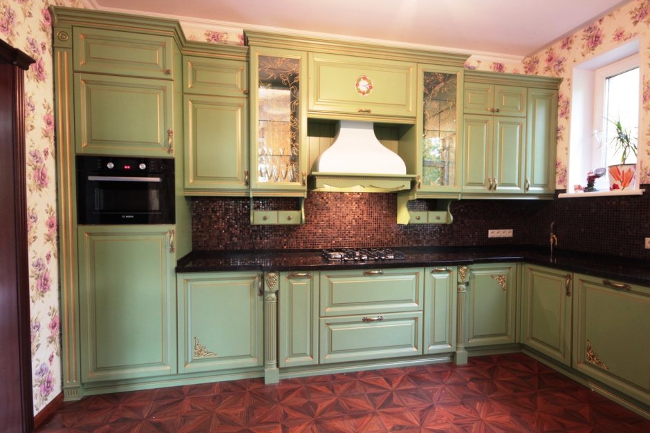 Кухня классика Версаль фисташка