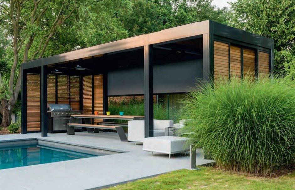 Беседка современная стильная