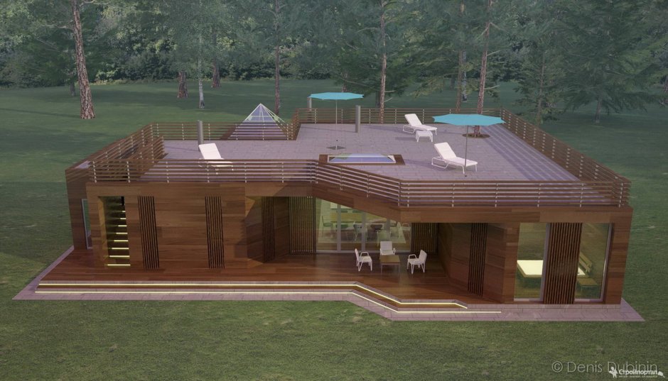 Односкатная пристенная пергола