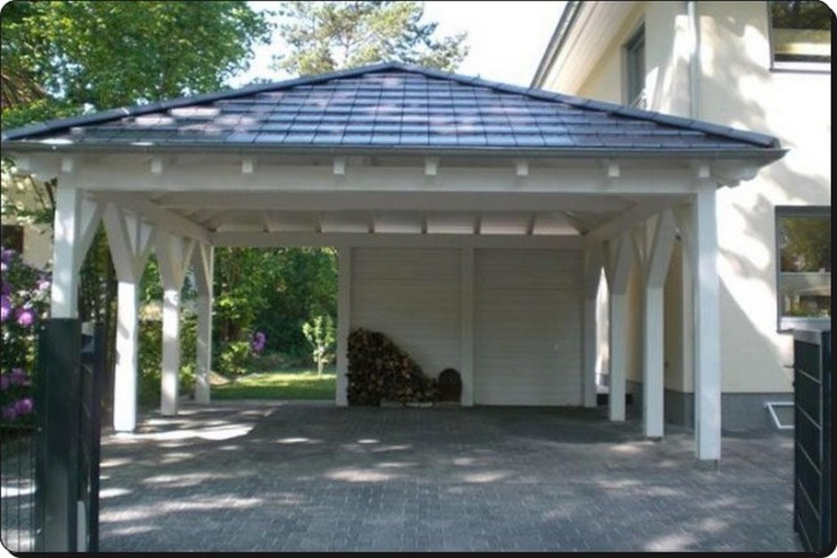 Навес 2х2 четырехскатный