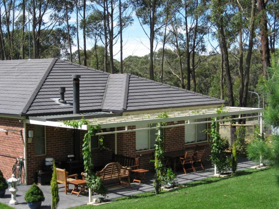 Патио пергола четырехскатная