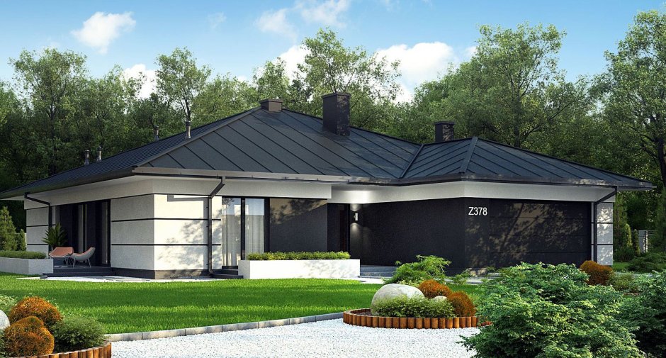 Z500 проекты одноэтажных с террасой