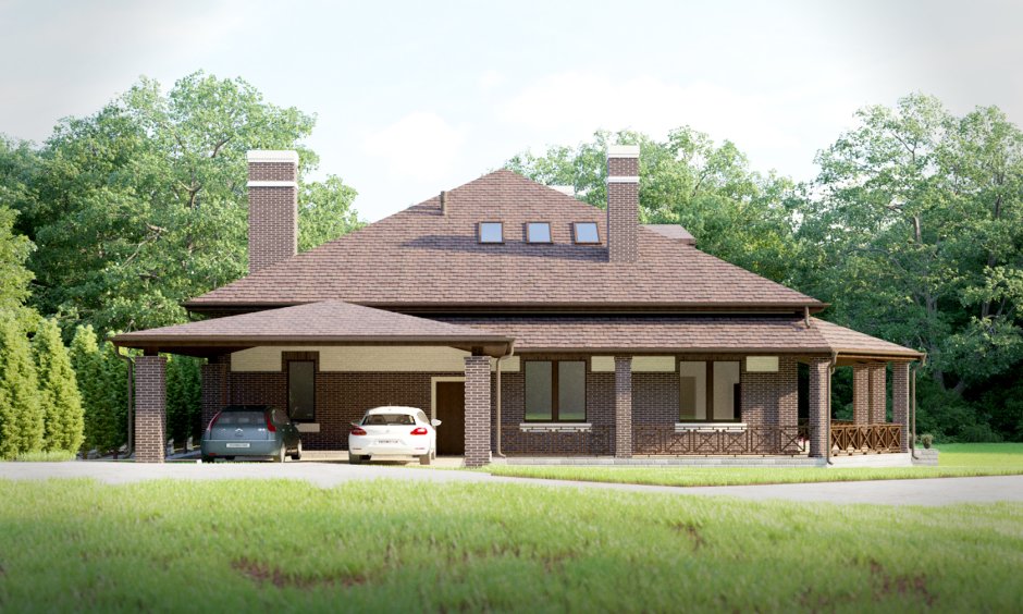 Z500 проекты одноэтажных с террасой