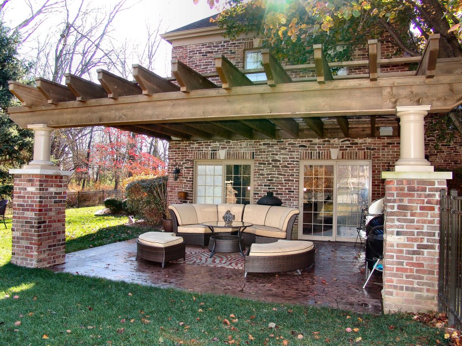 Крыльцо на задний двор